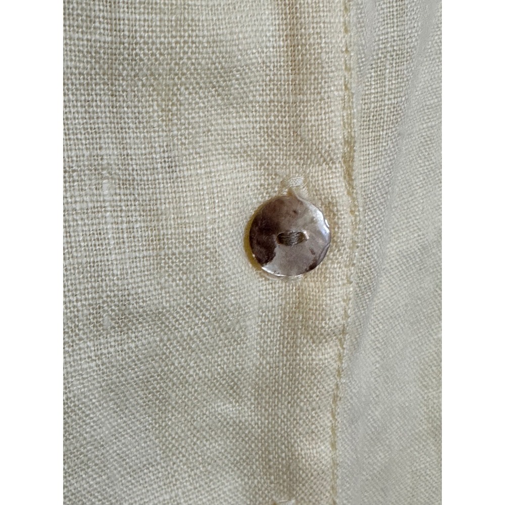 NOMAD The Label French Linen Sleeveless Jumpsuit Size M Pale Yellow Beachy NEW‎ - Picture 7 of 12